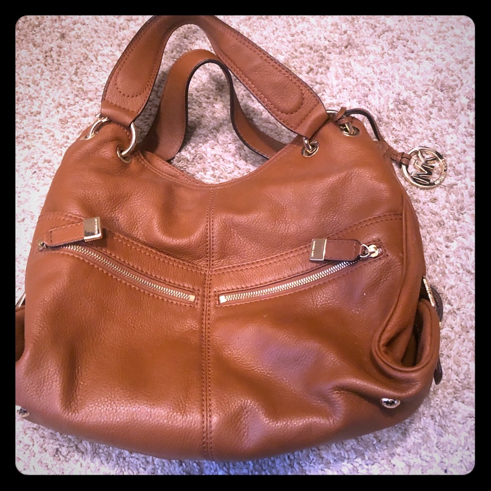 Michael Kors leather hang bag